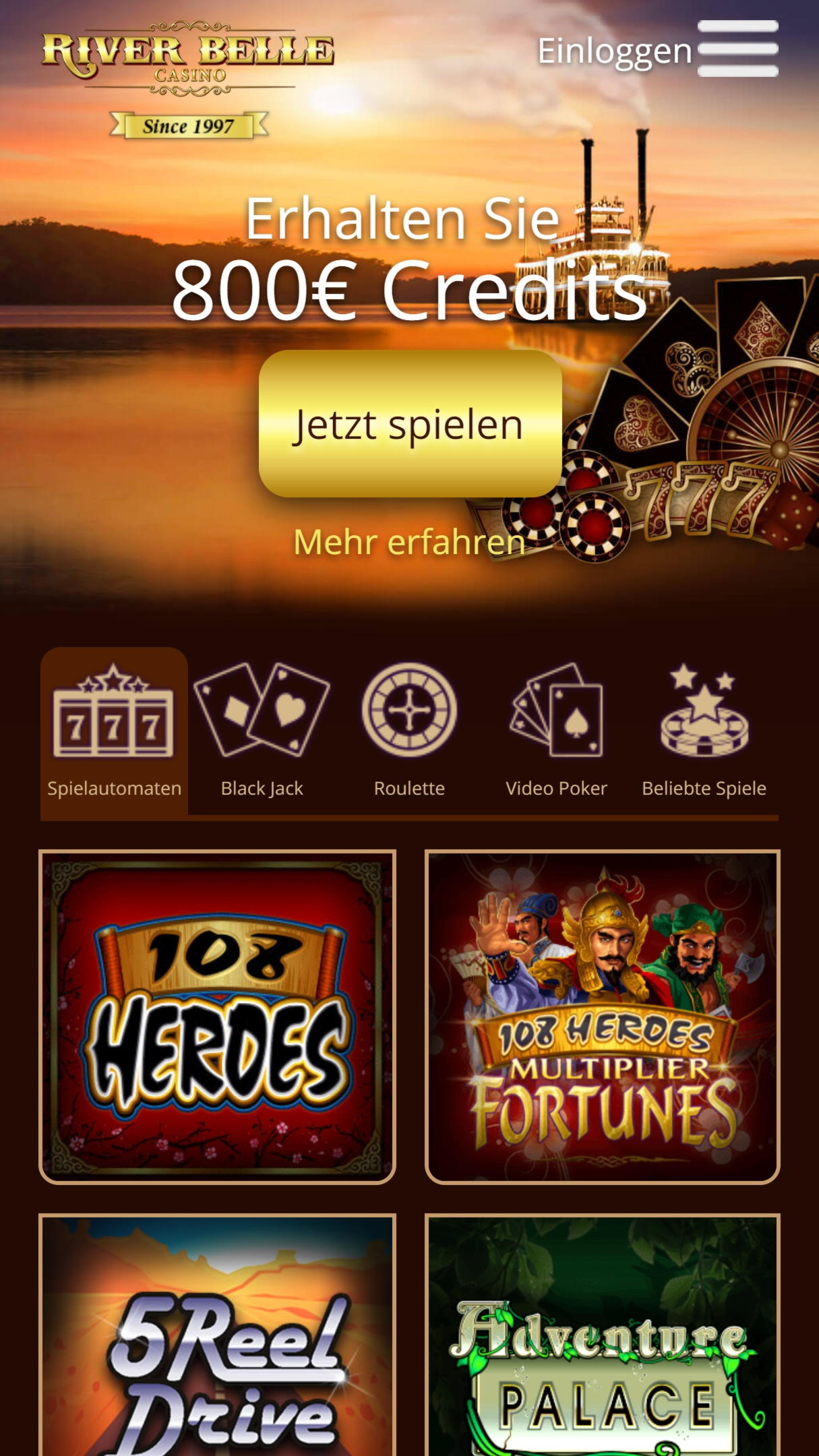 555% Casino match bonus at Vera and Jhon Casino