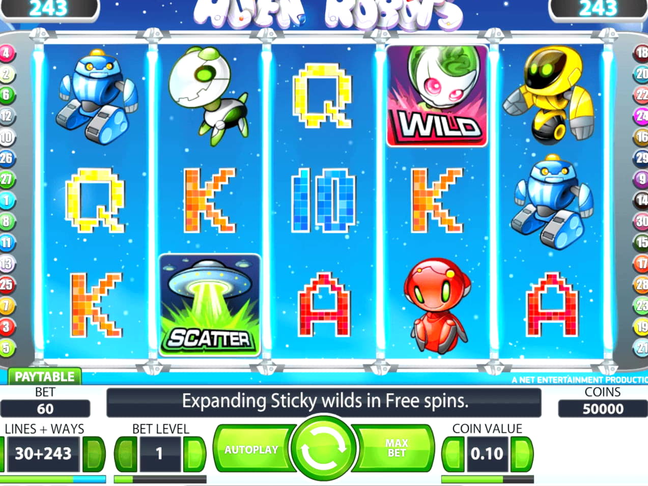 185 Free spins no deposit at Inter Casino