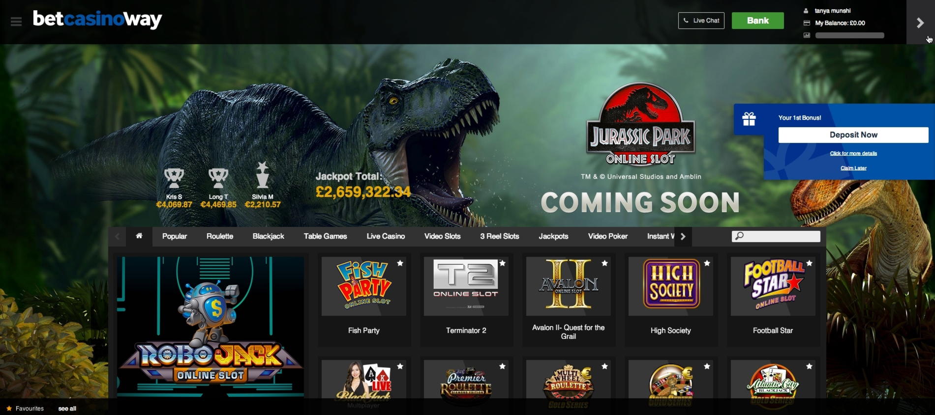 EURO 915 Casino tournaments freeroll at Dream Vegas Casino