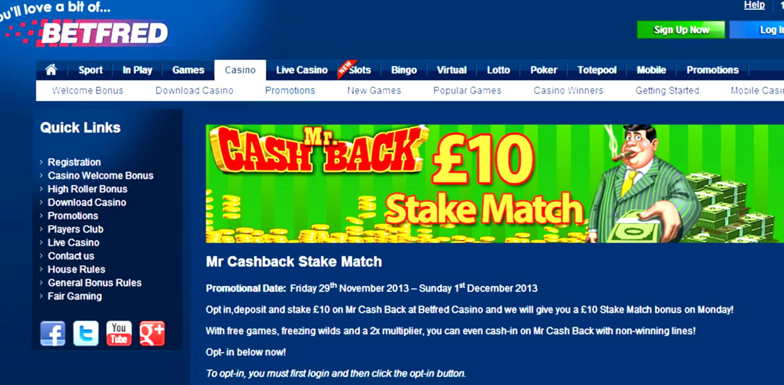 €2300 no deposit casino bonus at Betway Casino