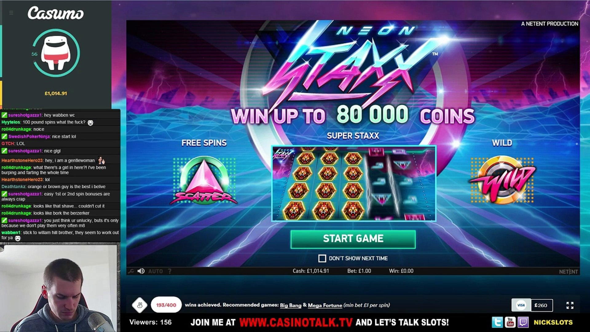 775% First Deposit Bonus at bWin Casino