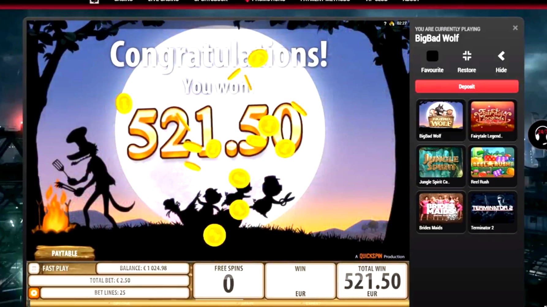€77 Casino Tournament at Dream Vegas Casino