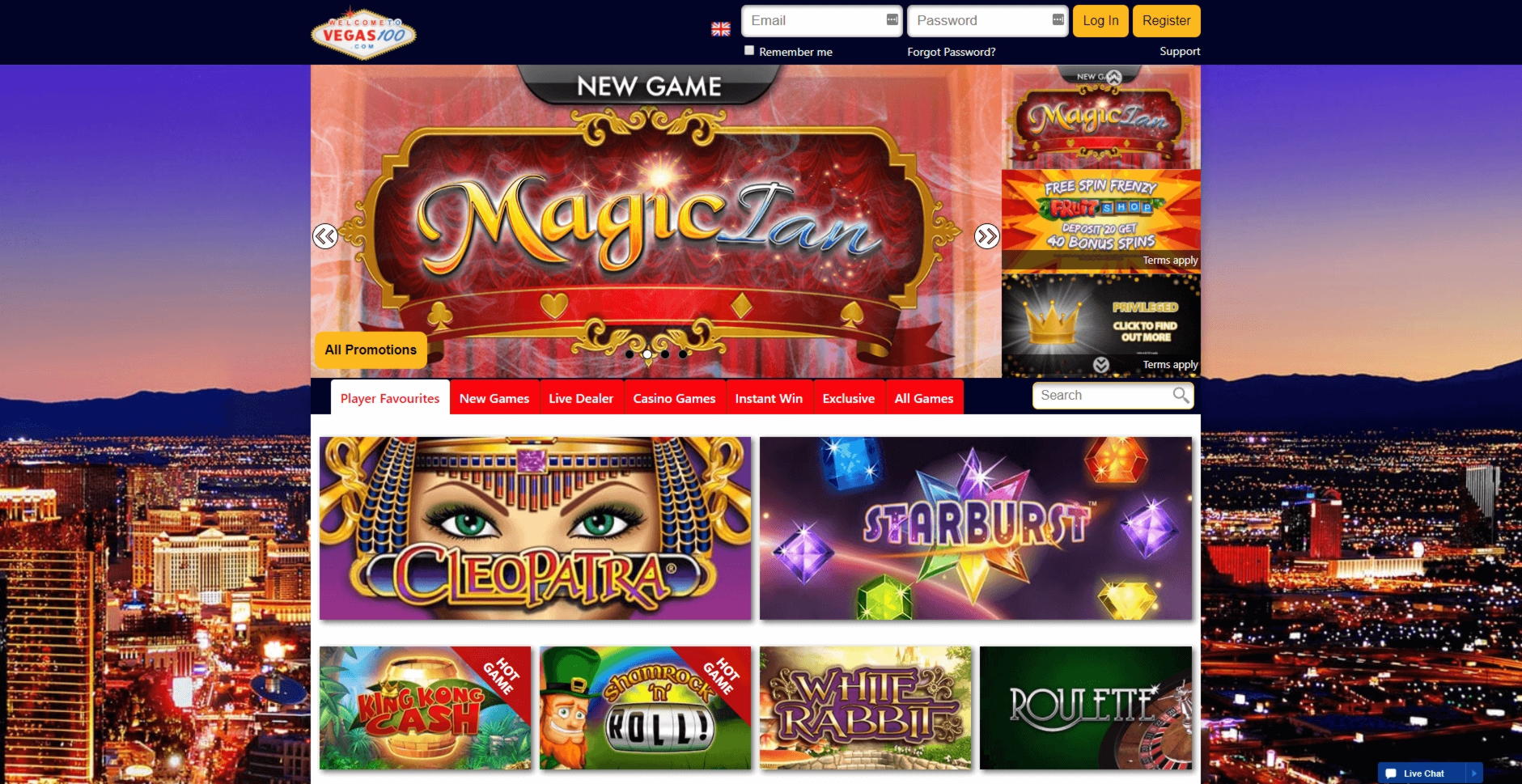 €2865 No deposit at Dunder Casino