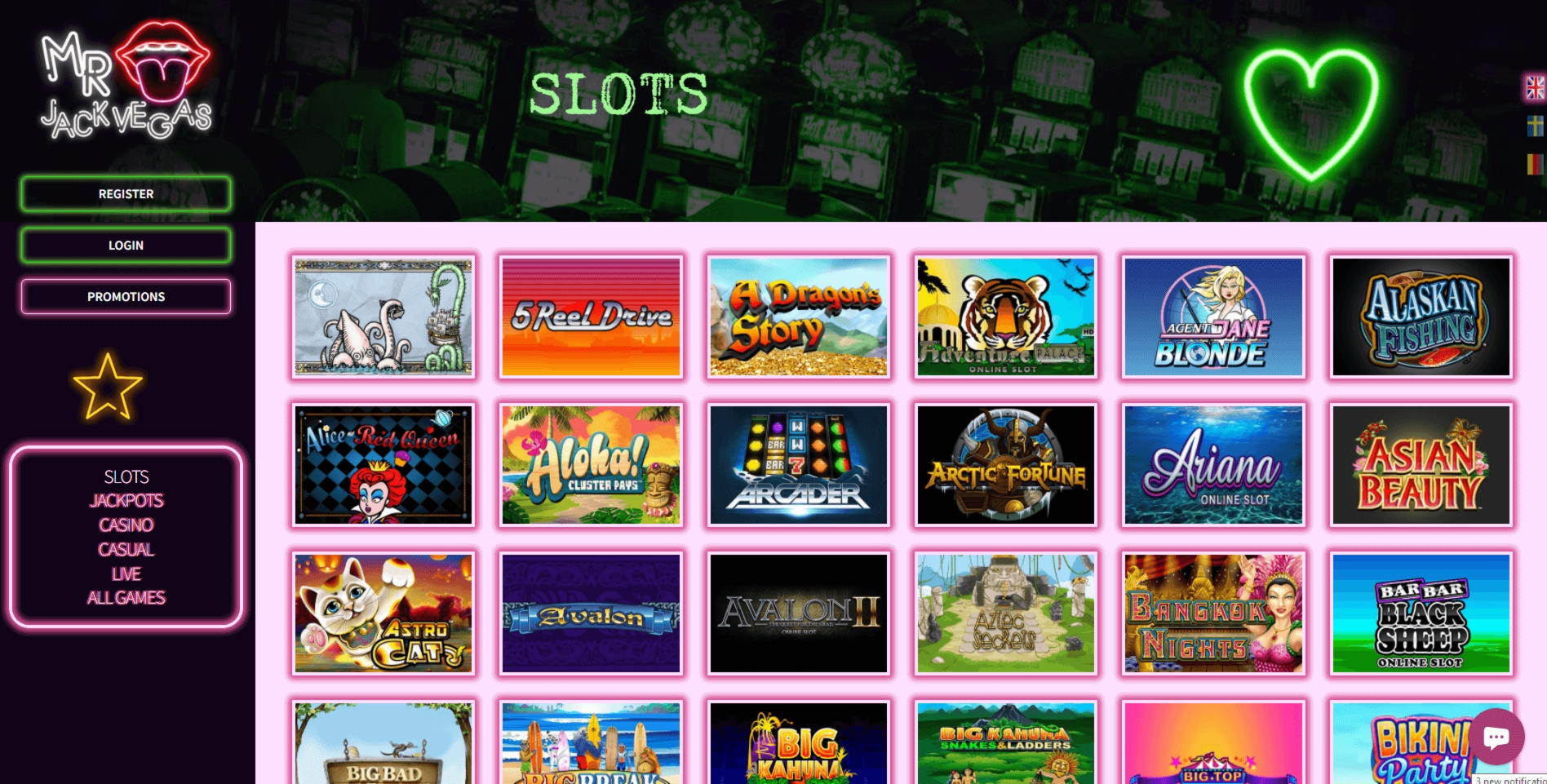 £1870 No deposit bonus casino at Cosmic Casino