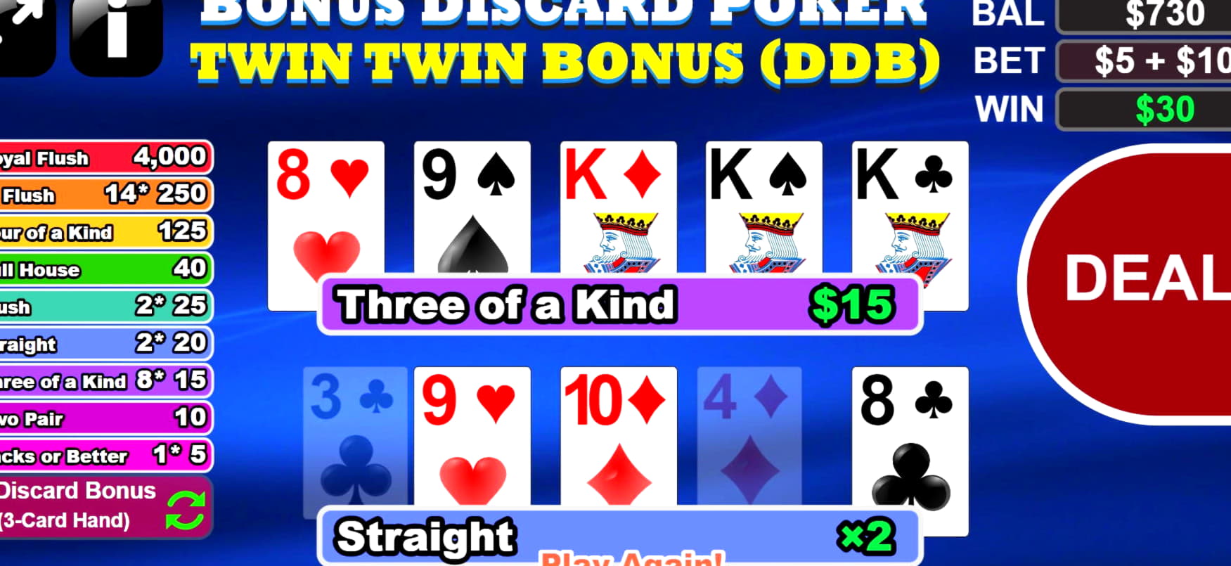 50% Match bonus casino at Vera and Jhon Casino