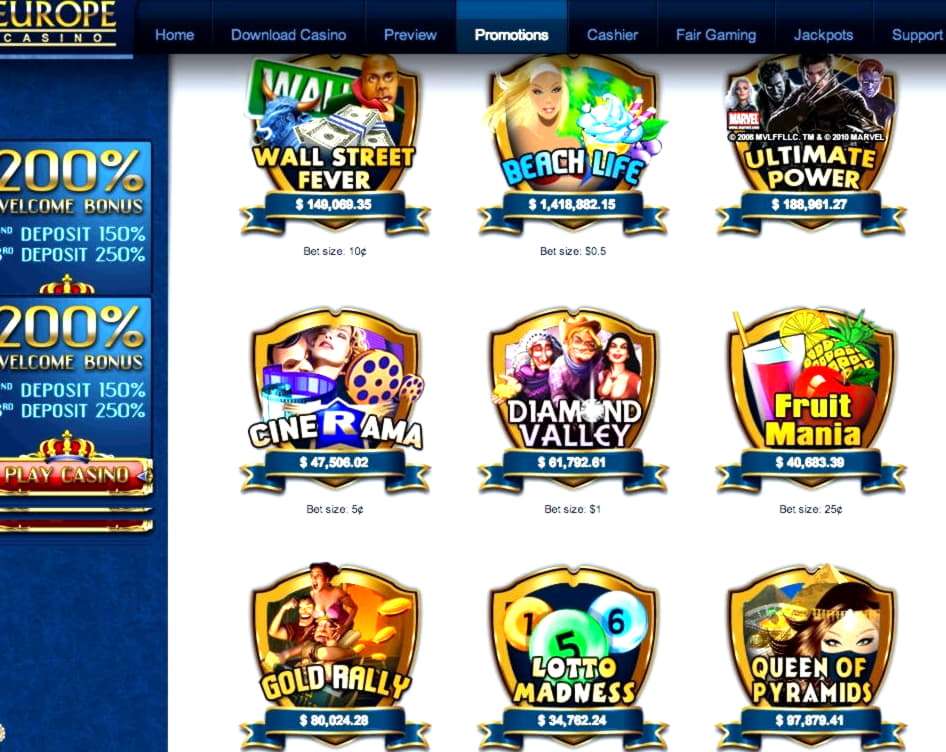 €160 Free chip casino at Casino com