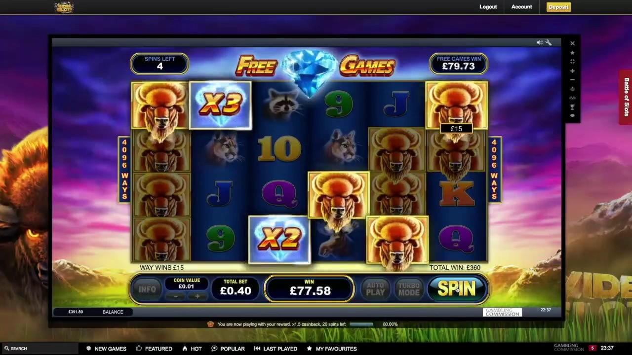 250% Match bonus casino at Casino Luck