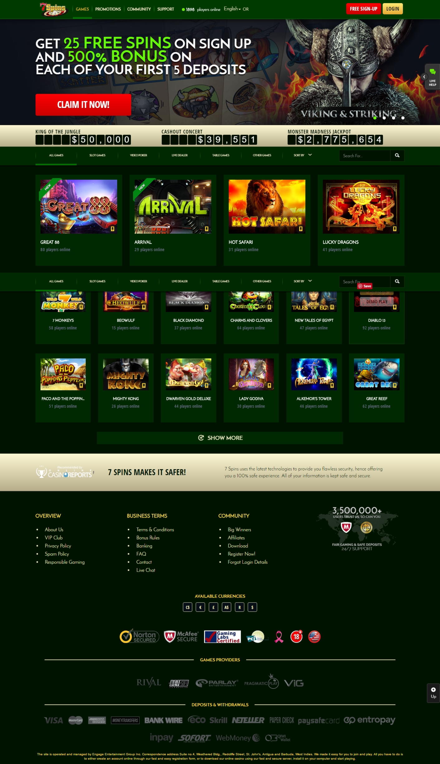 $960 Casino Tournament at Betway Casino