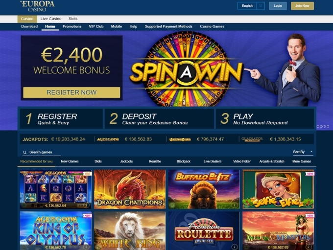 €1260 no deposit bonus casino at Betway Casino