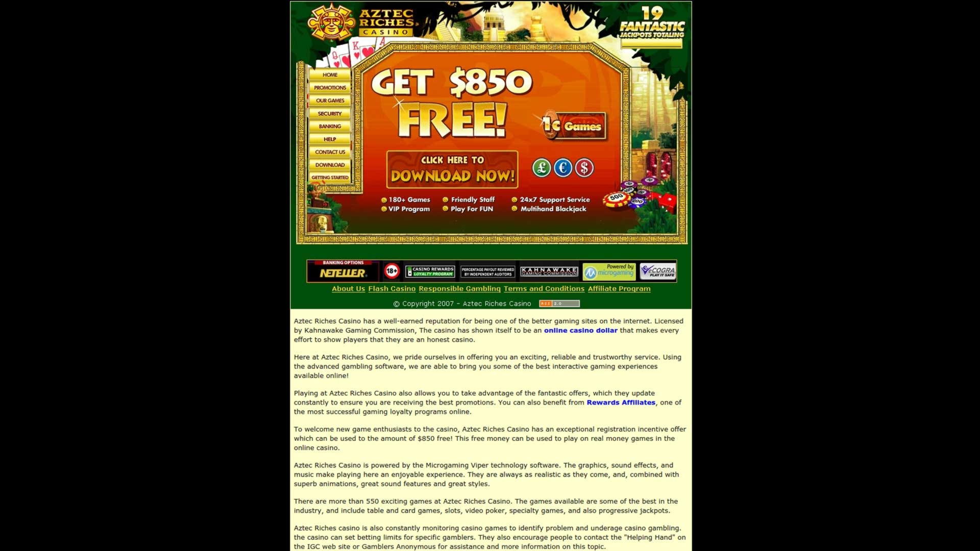 €425 Free Money at Spin Palace Casino