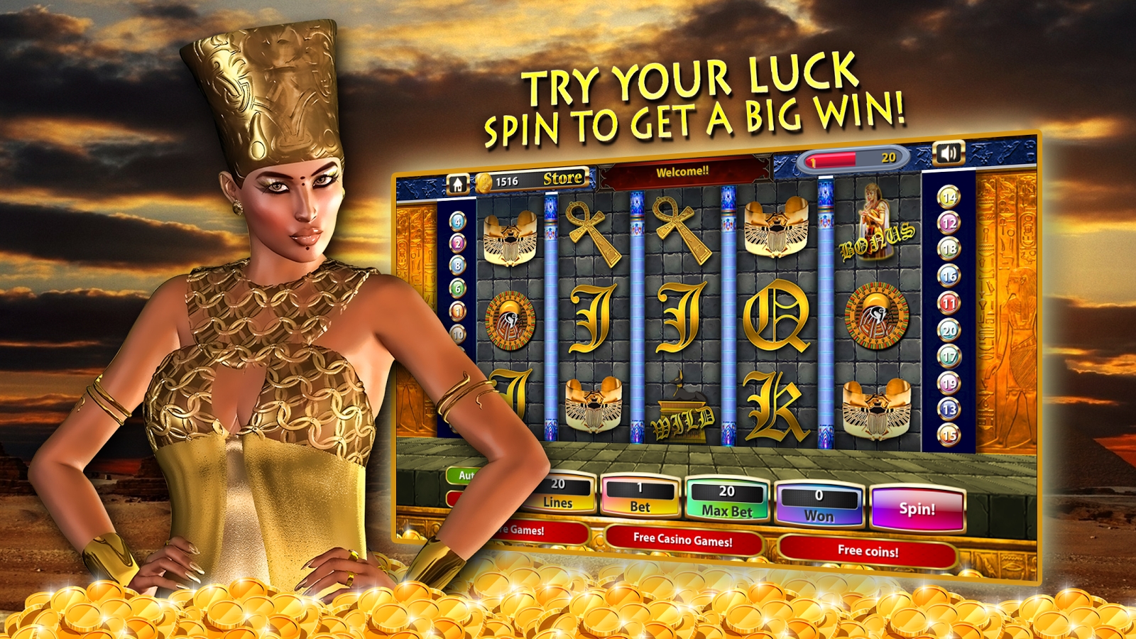 100 Free Spins right now at Casino Luck
