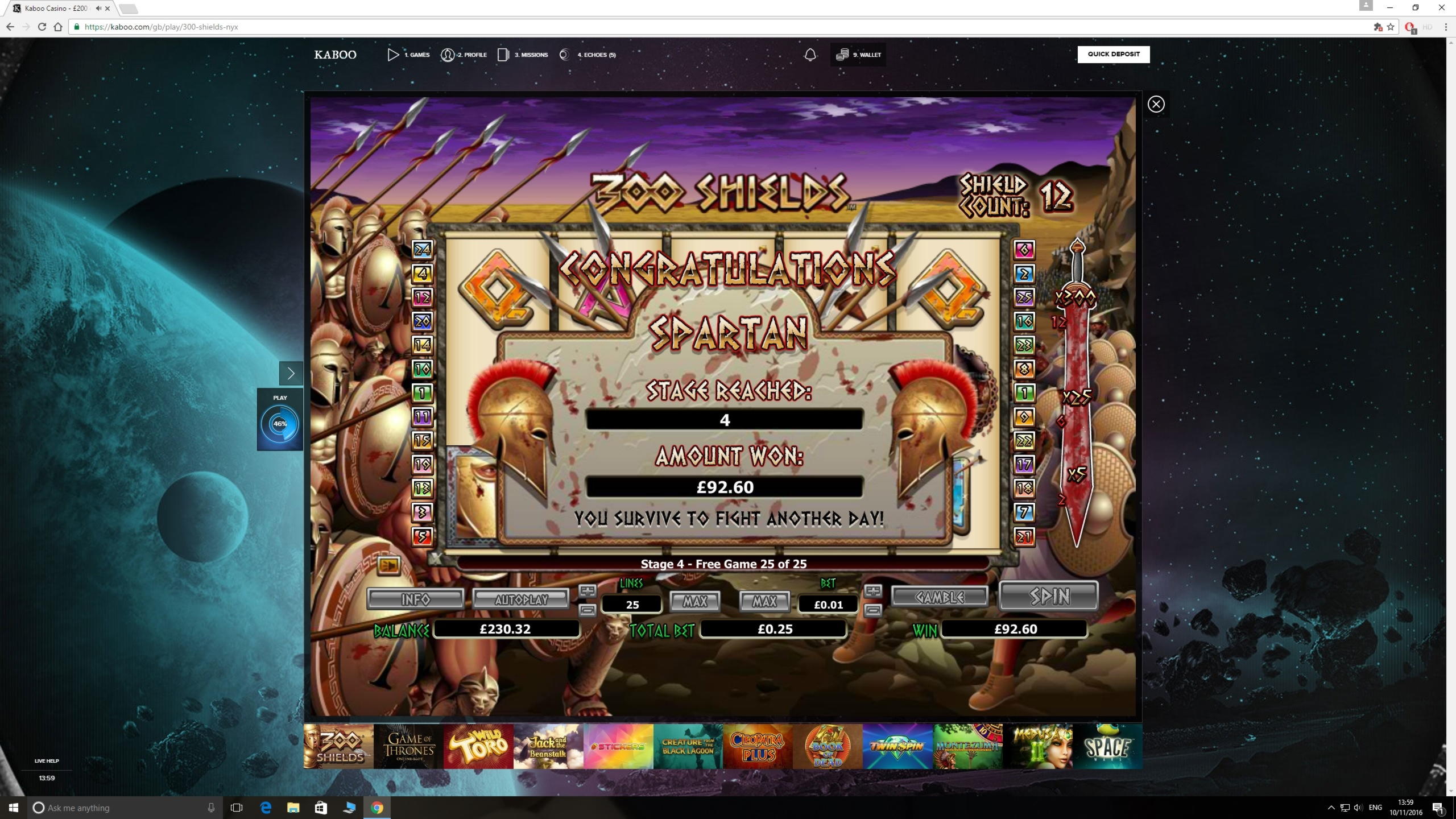 $145 Free chip casino at Casimba Casino