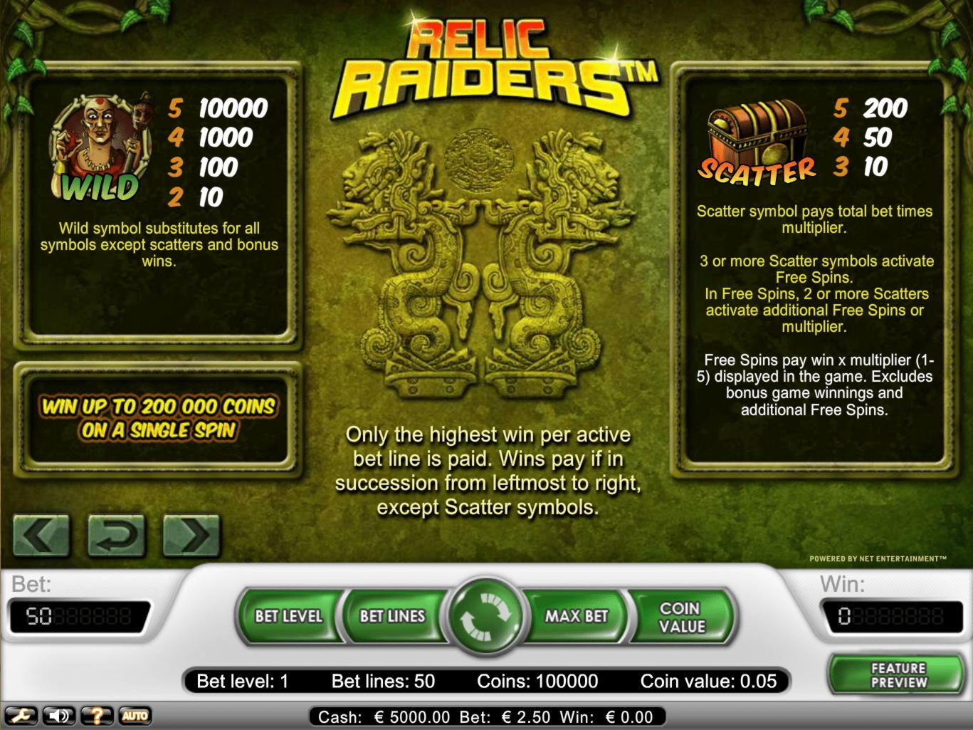 85 free spins no deposit at bWin Casino