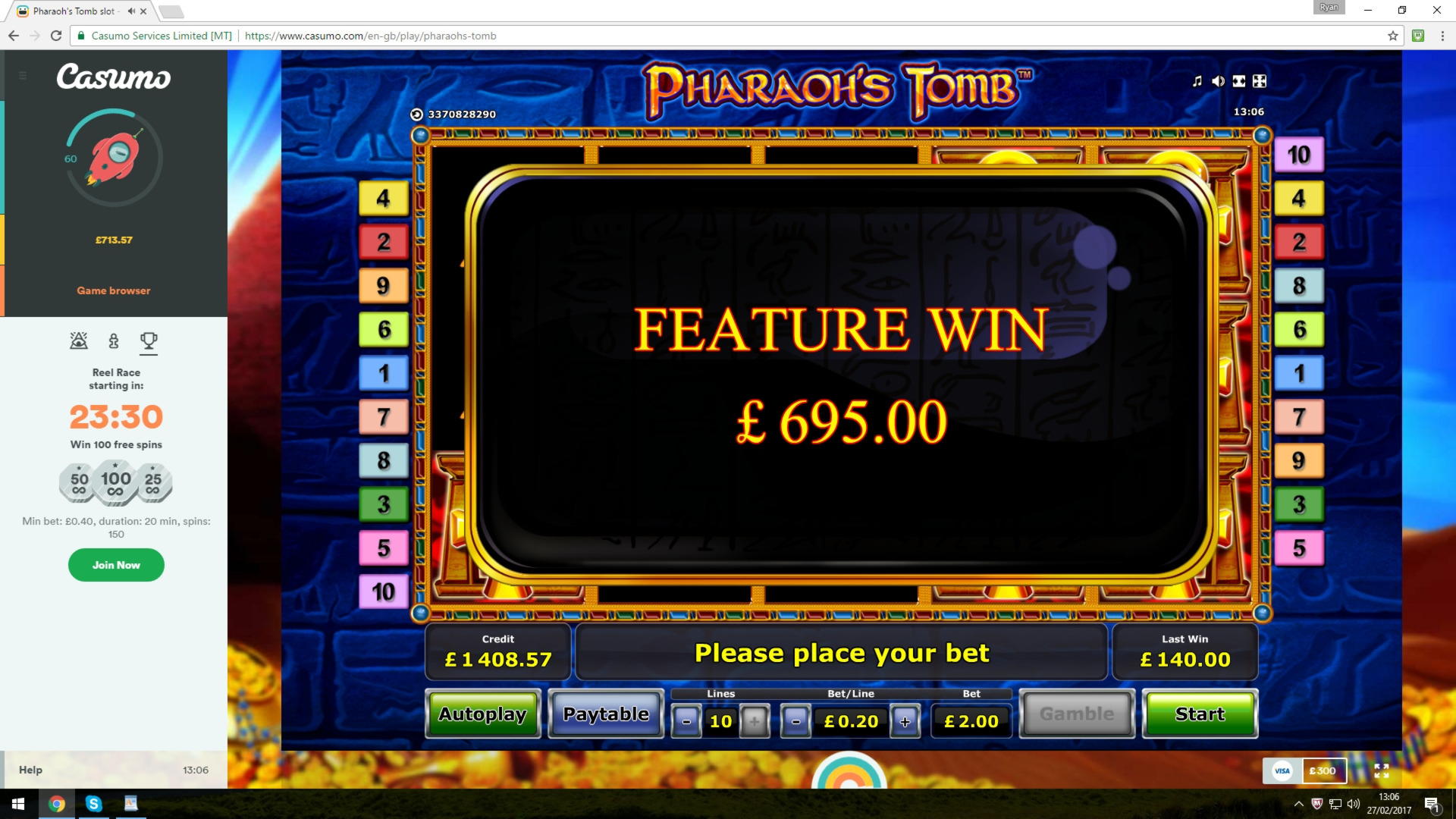 €460 Free Cash at 888 Casino