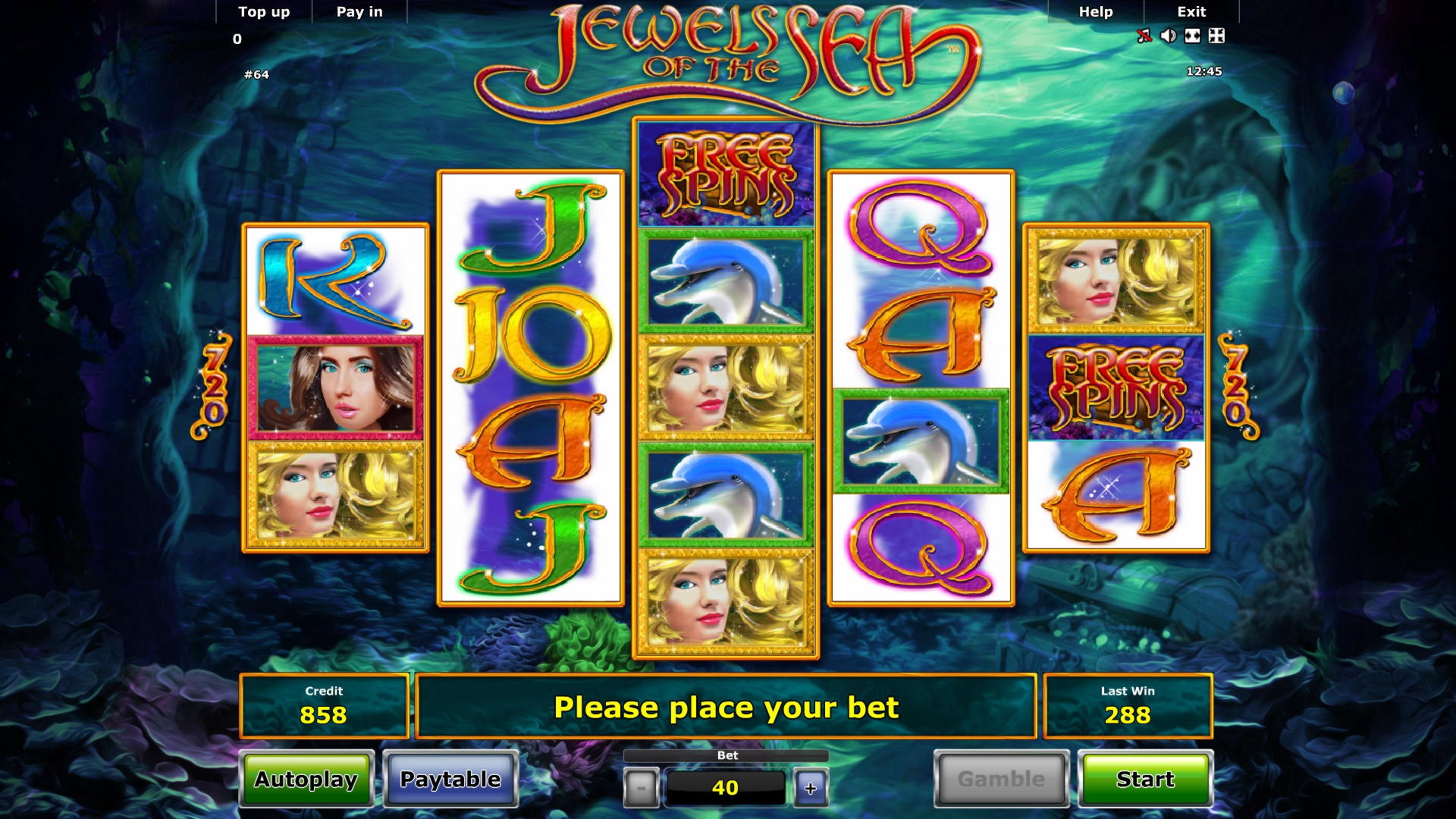 250 Free Spins at bWin Casino