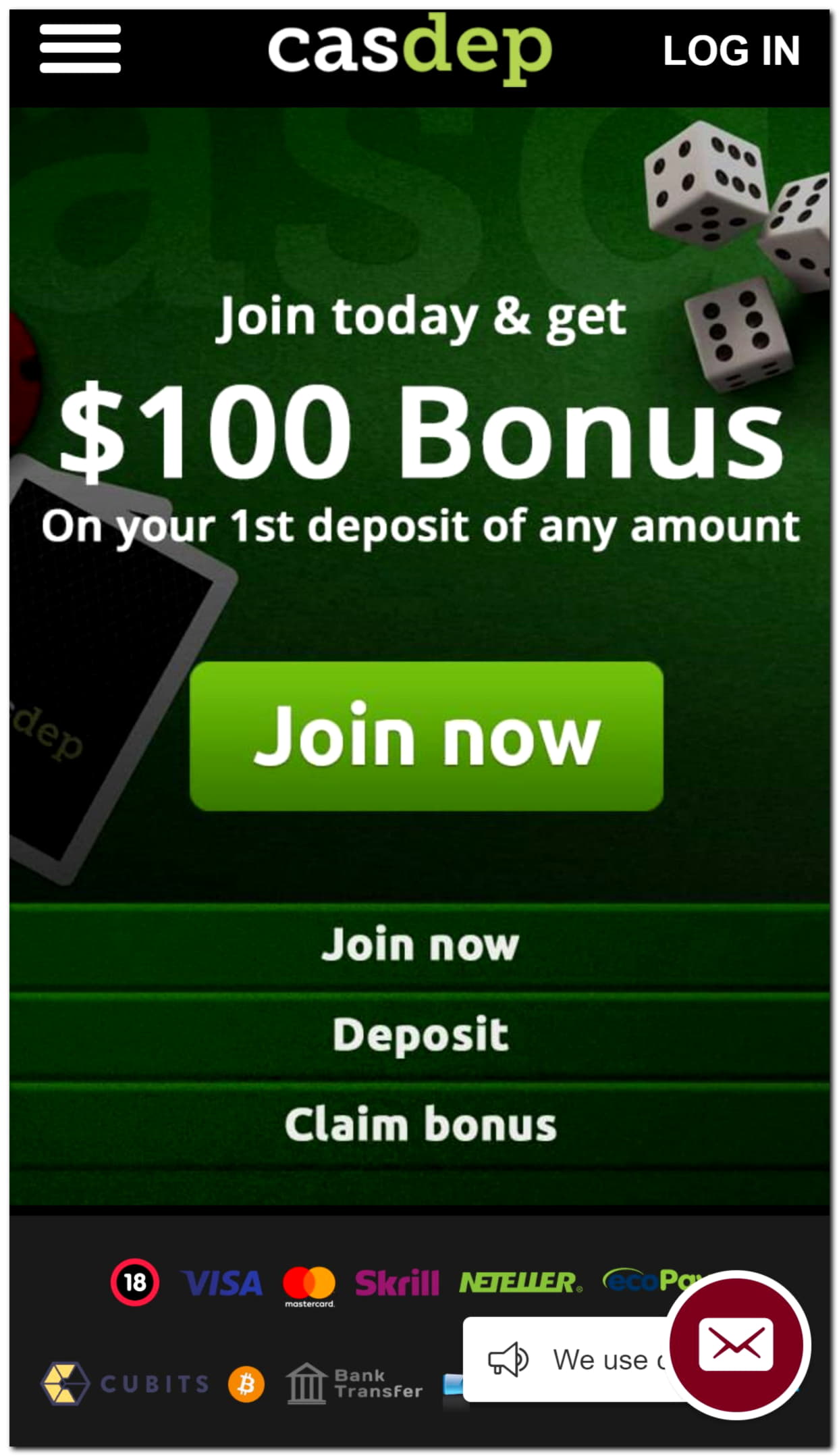 590% No Rules Bonus! at Karamba Casino