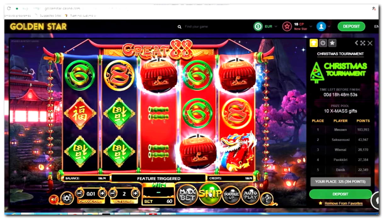 EURO 3420 No deposit bonus casino at Sloty Casino