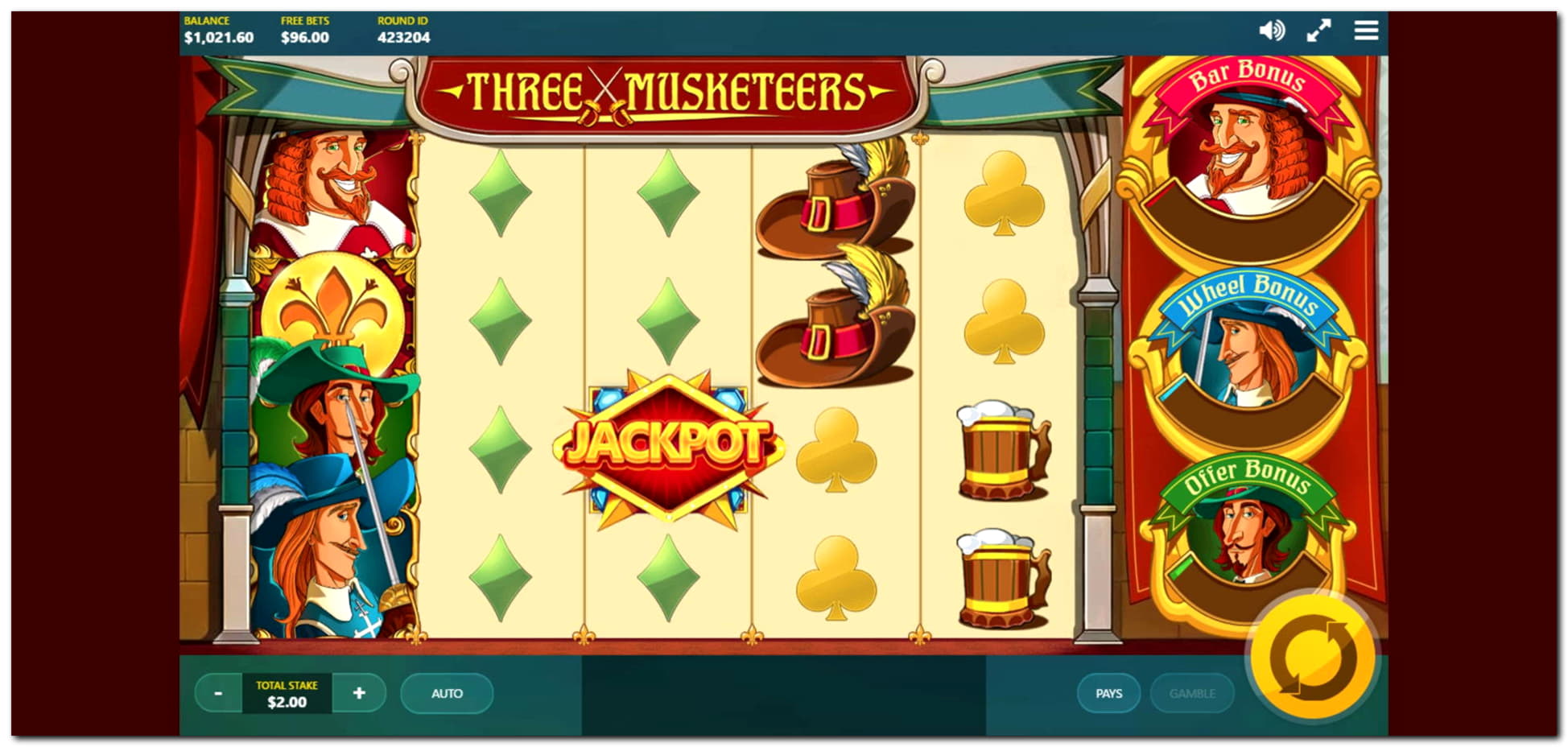 260 Loyal Free Spins! at Vera and Jhon Casino