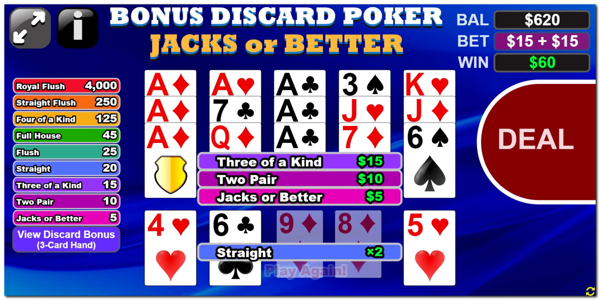 975% casino match bonus at Guts Casino