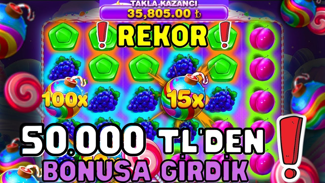 ?SWEET BONANZA?50.000 TL'DEN OYUNA ALDI❗REKOR KAZANÇ?#Slot #European Casino Online #Sweetbonanza #Taktik #100X #50X