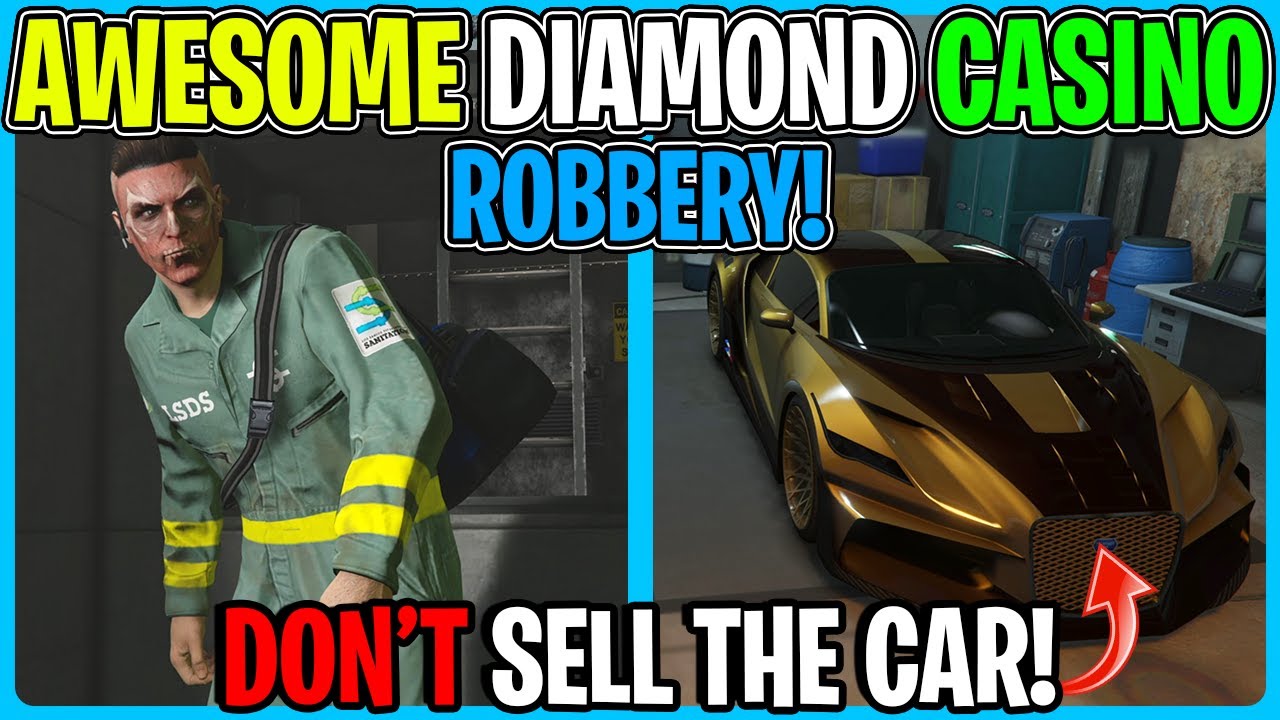 AWESOME New Diamond European Casino ROBBERY For Salvage Yard In GTA 5 Online (The Podium Robbery)